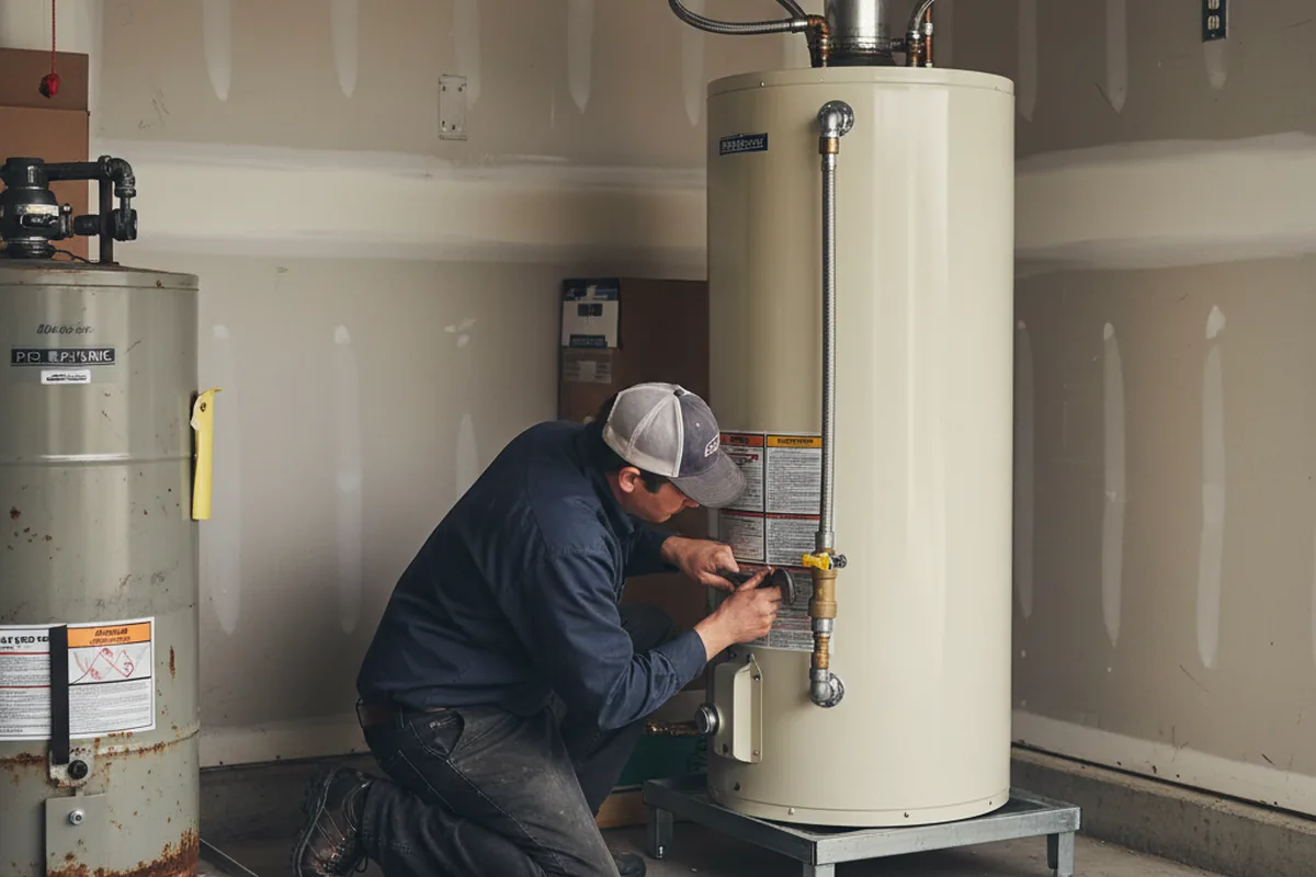 Water heater and shutoff valve replacement in Clearlake
